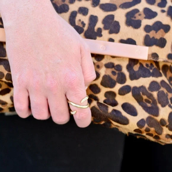 Stella & Dot | Gold + Pavé Aveda Wrap Ring Retired - Picture 4 of 9